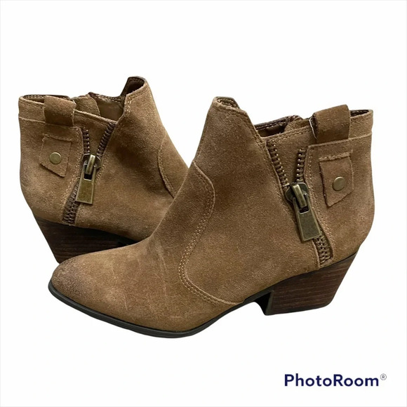 Women’s Pointed Toe Block Heel Ankle Boots size 5 - Picture 1 of 13